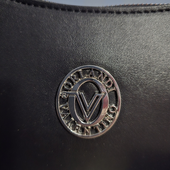 Valentino Orlando Black/Grey Crossbody Bag w/ Coin Pouch NWT - Picture 9 of 11